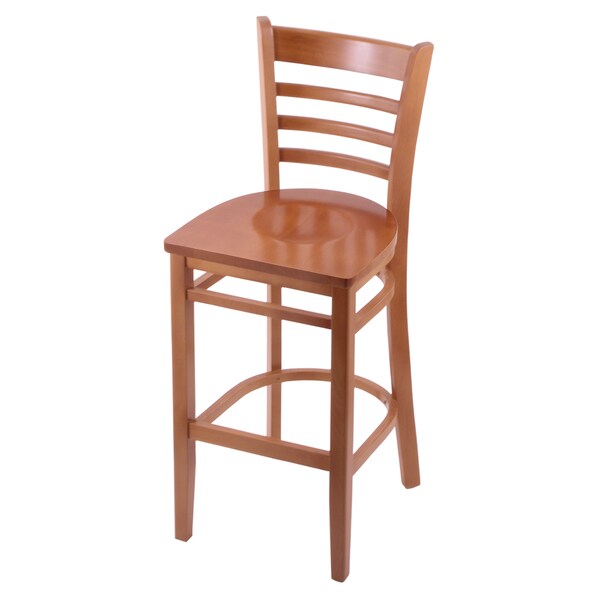 25" Counter Stool, Medium Finish, Medium Seat